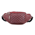 Tamsy Black Genuine Leather Fanny Pack with RFID Protection (17.5"x6.5") - Sticky add to cart bar