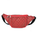 Tamsy Black Genuine Leather Fanny Pack with RFID Protection (17.5"x6.5") - Sticky add to cart bar