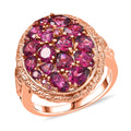 EverTrue Orissa Rhodolite Garnet Ring in 18K RG Plated (Size 10.0) 4.80 ctw - Sticky add to cart bar