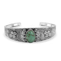 D'Joy Artisan Crafted Tahoe Naveda Turquoise 9.75 ctw Cuff Bracelet in Sterling Silver (7.25 In) - Sticky add to cart bar