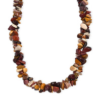 EverTrue Serpentine 380.00 ctw Chips Necklace in Platinum Bond 20 Inches