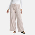 Tamsy Black Wide Leg Pant with Crystals and Elastic Waist (Waist 34cm, Length 102cm) - Sticky add to cart bar
