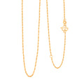 Rope Chain Necklace in 24K Yellow Gold 2.90 Grams 20 Inches - Sticky add to cart bar