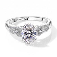 TLV Luxuriant Lab Grown Diamond (G-H, SI) (Rnd) Ring in Rhodium Over Sterling Silver (Size 6.0) 2.00 ctw