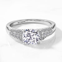 TLV Luxuriant Lab Grown Diamond (G-H, SI) (Rnd) Ring in Rhodium Over Sterling Silver (Size 6.0) 2.00 ctw