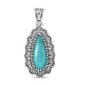 D'Joy Artisan Crafted Tahoe Nevada Turquoise 5.50 ctw Pendant without Chain in Sterling Silver - Sticky add to cart bar