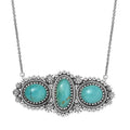 D'Joy Artisan Crafted Tahoe Nevada Turquoise 14.30 ctw Necklace 18 Inches in Sterling Silver - Sticky add to cart bar