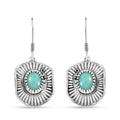 D'Joy Artisan Crafted Tahoe Nevada Turquoise 3.60 ctw Cowboy Hat Earrings in Sterling Silver - Sticky add to cart bar