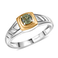 D'Joy Premium Ambanja Demantoid Garnet 0.60 ctw Mens Ring in 18K Vermeil YG and Rhodium Over Sterling Silver (Size  10.0) - Sticky add to cart bar