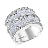 Mega Doorbuster NY Closeout Luxuriant Lab Grown Diamond (G, SI1) Ring in Sterling Silver (Size 10.0) 4.90 ctw