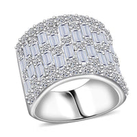 TLV Doorbuster Luxuriant Lab Grown Diamond (G, SI1) Ring in Sterling Silver (Size 10.0) 4.75 ctw