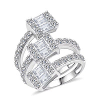Doorbuster Luxuriant Lab Grown Diamond (G, SI1) Ring in Sterling Silver (Size 10.0) 2.60 ctw