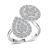 Luxuriant Lab Grown Diamond G SI1 1.90 ctw Ring in Sterling Silver