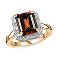 AAA Byzantine Tourmaline and G-H SI Luxuriant Lab Grown Diamond 3.84 ctw Ring in 10K Yellow Gold (Size 6.0) - Sticky add to cart bar