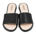 ASHLEY BLUE Black Rhinestone Slides - Size 6 - Sticky add to cart bar