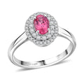 Certified & Appraised Rhapsody AAAA Mahenge Pink Spinel and E-F VS Diamond 1.05 ctw Ring in 950 Platinum 5.84 Grams - Sticky add to cart bar