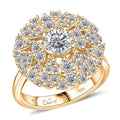 Clarte Corsage Collection Moissanite 2.05 ctw Ring in 14K Yellow Gold Over Sterling Silver - Sticky add to cart bar