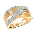 Clarte Solis Collection Moissanite Ring in 14K YG Over and Sterling Silver (Size 10.0) 0.45 ctw - Sticky add to cart bar