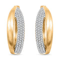 Clarte Solis Collection Moissanite 0.47 ctw Hoop Earrings in 14K Yellow Gold Over Sterling Silver - Sticky add to cart bar