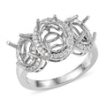 950 Platinum Lab Grown Diamond (SI) Mounting Ring (Size 7) 0.30 ctw - Sticky add to cart bar