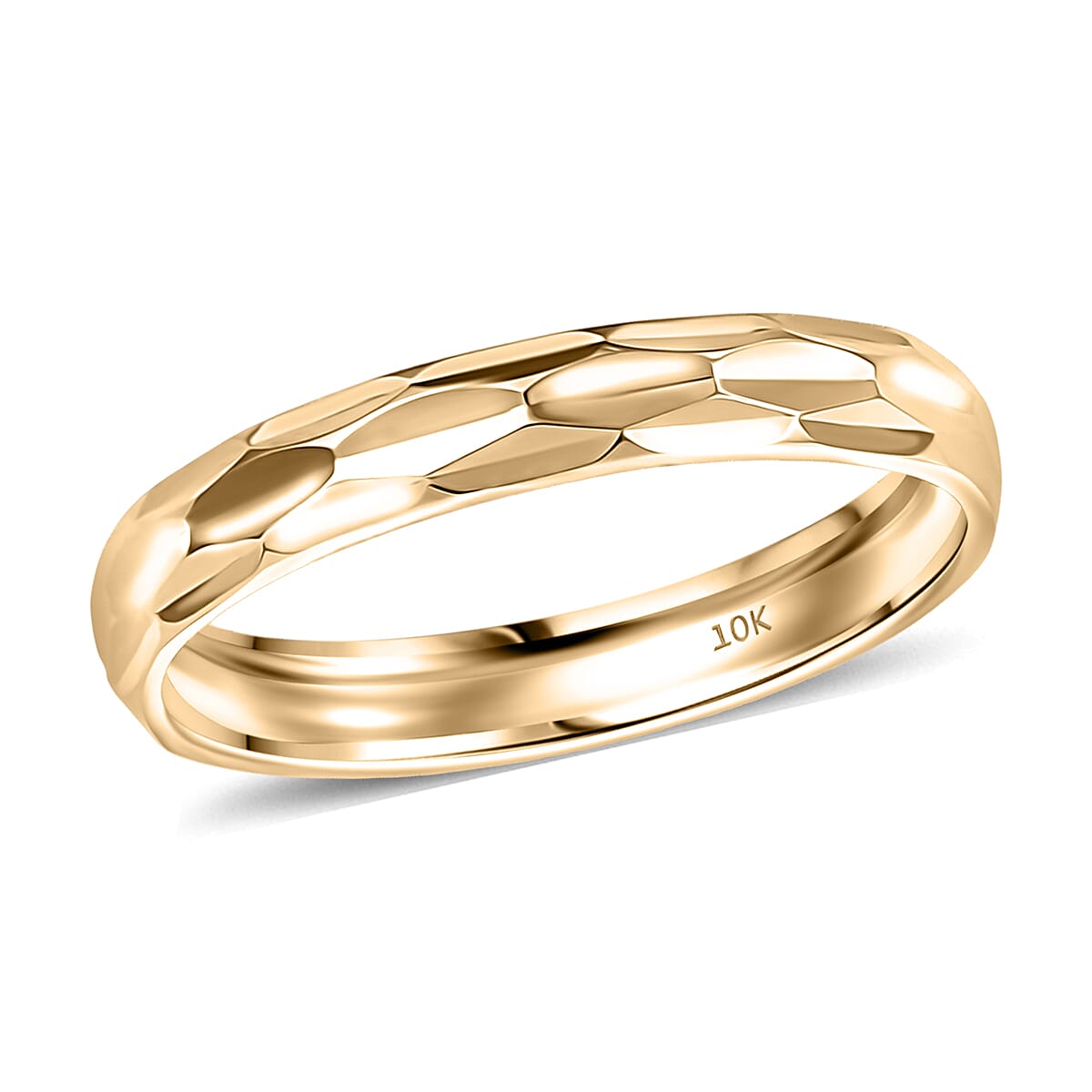 10K Yellow Gold  Band Ring (Size 10.0) (1.75 g)