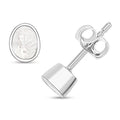 Lab Grown Polki Diamond 0.50 ctw Stud Earrings in Sterling Silver - Sticky add to cart bar