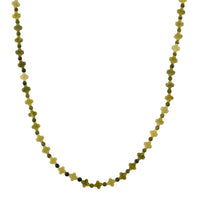 Connemara Marble 75.00 ctw Beaded and Irish Clover Necklace in Goldtone 18-20 Inches