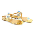 KATY PERRY The Camie Gold Stone Sandal - Size 6.5 - Sticky add to cart bar