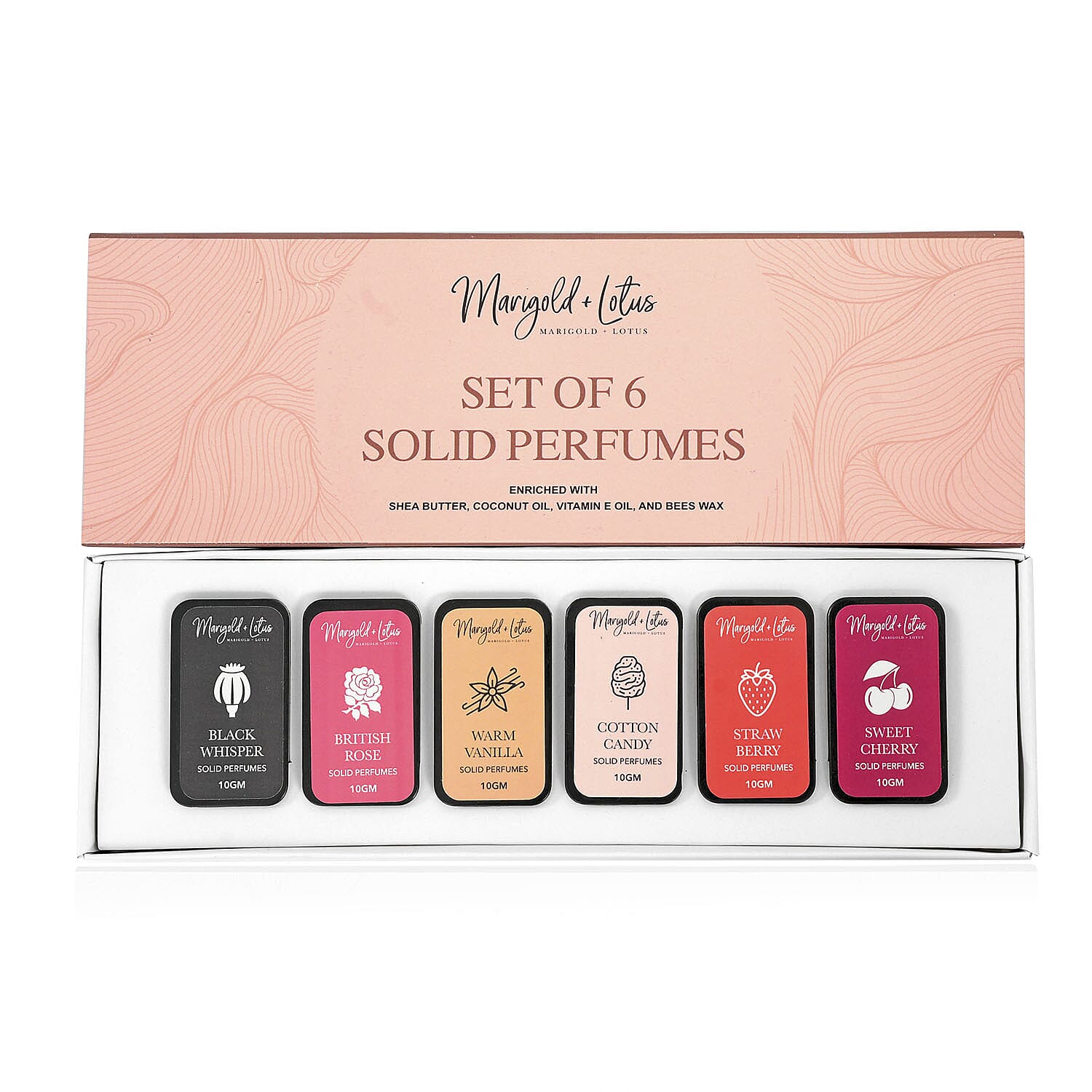 Set of 6 Solid Perfumes Area Underarm Rollon For Women