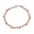 D'Joy Uncut Pink Diamond 0.25 ctw Bracelet in 18K Vermeil Rose Gold Over Sterling Silver (7.25 In) - Sticky add to cart bar