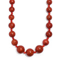 Sponge Coral Beaded Necklace in Platinum Bond 20 Inches - Sticky add to cart bar