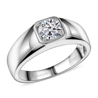 Luxuriant Lab Grown Diamond E-F VS 1.00 ctw Men's Ring in 950 Palladium (Size 10.0)