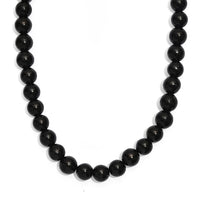 EverTrue Shungite 200.00 ctw Beaded Necklace in Platinum Bond 20 Inches