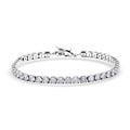 Simulated Paraiba Tourmaline Bracelet in Silvertone (7.50 In) 9.65 ctw - Sticky add to cart bar