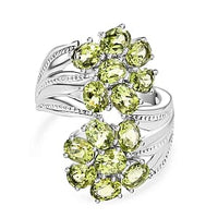 EverTrue Hebei Peridot Ring in Stainless Steel (Size 6.5) 4.90 ctw
