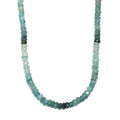 D'Joy Grandidierite 72.00 ctw Beaded Necklace in Rhodium Over Sterling Silver 18 Inches - Sticky add to cart bar