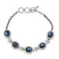 EverTrue Malagasy Labradorite and Peridot 36.90 ctw Bloomline Bracelet in Platinum Bond (7.25 In) - Sticky add to cart bar
