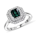 Certified & Appraised Luxoro 10K White Gold AAA Pirineu Lagoon Tourmaline, Diamond (I2) (0.35 cts) Ring (Size 12.0) 1.18 ctw - Sticky add to cart bar