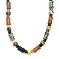 Multi Jasper, Multi Gemstone Necklace in Stainless Steel 190.11 ctw (18 Inches) - Sticky add to cart bar