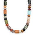 Multi Jasper 420.00 ctw Necklace in Platinum Bond 20 Inches - Sticky add to cart bar