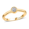D'Joy Mozambique Garnet Solitaire Ring in 18K Vermeil YG Over Sterling Silver (Size 10.0) 0.35 ctw - Sticky add to cart bar