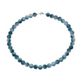 Sugar Agate Beaded 308.50 ctw Necklace 18 Inches in Sterling Silver - Sticky add to cart bar