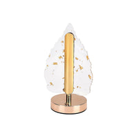 Livmore Golden Acrylic Leaf Design Touch Lamp (4"x7.1")