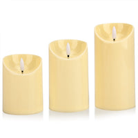 Livmore Ivory 3pcs Set Candle Light (3xAAA Not Included)