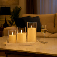 Livmore Ivory 3pcs Set Candle Light (3xAAA Not Included)