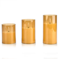 Livmore Ivory 3pcs Set Candle Light (3xAAA Not Included)
