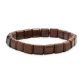 Red Jasper 120.00 ctw Block Stretch Bracelet - Sticky add to cart bar