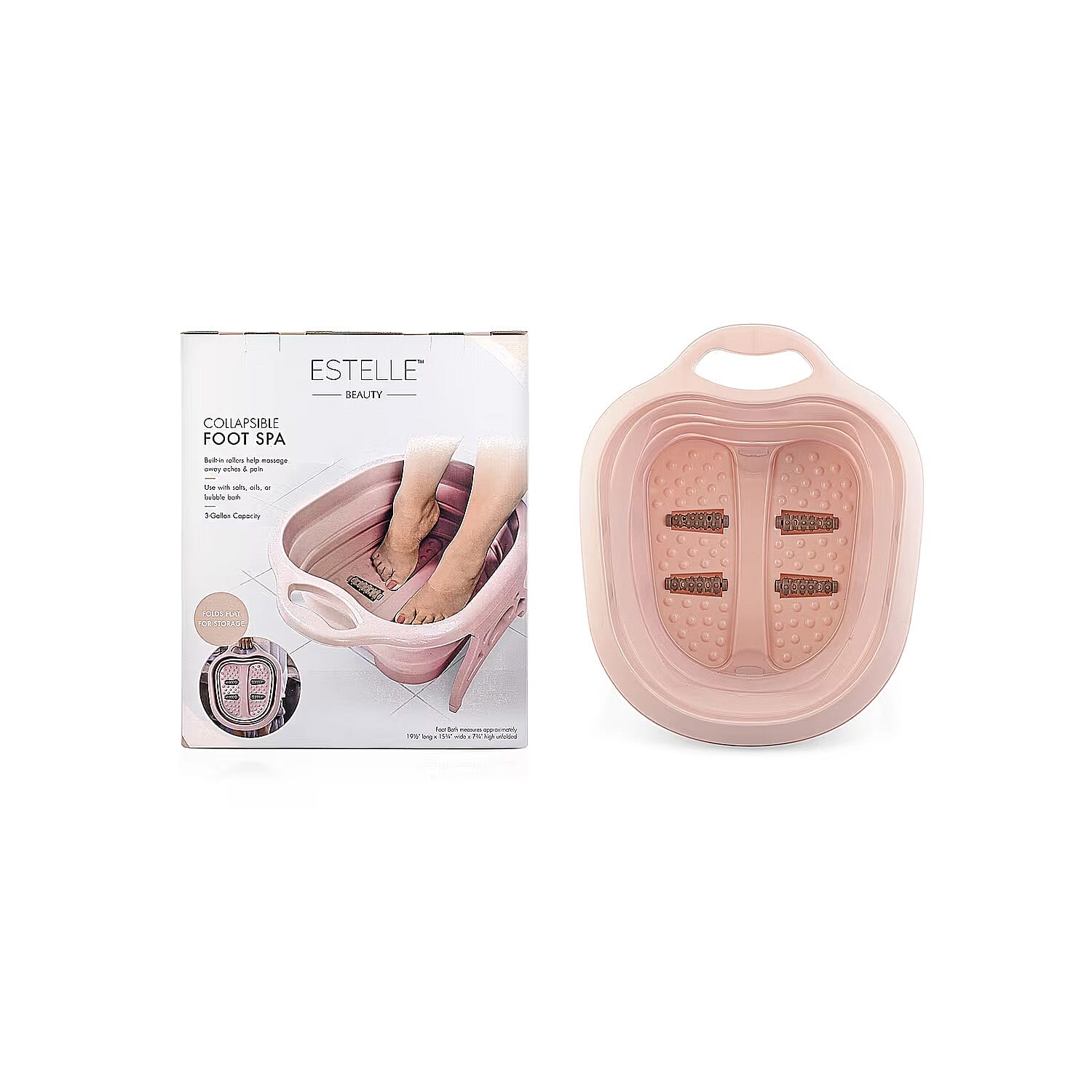 Collapsible Foot Bath Massager - Light Green
