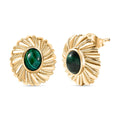 EverTrue African Malachite 5.25 ctw Earrings in 18K YG Plated - Sticky add to cart bar