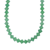 Green Aventurine 250.00 ctw Necklace in Platinum Bond 20 Inches